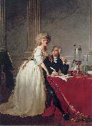 Jacques-Louis David Portrait of Antoine Laurent Lavoisier and his wife ( oil